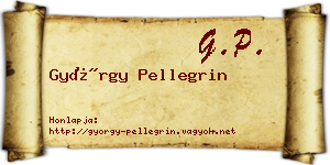 György Pellegrin névjegykártya